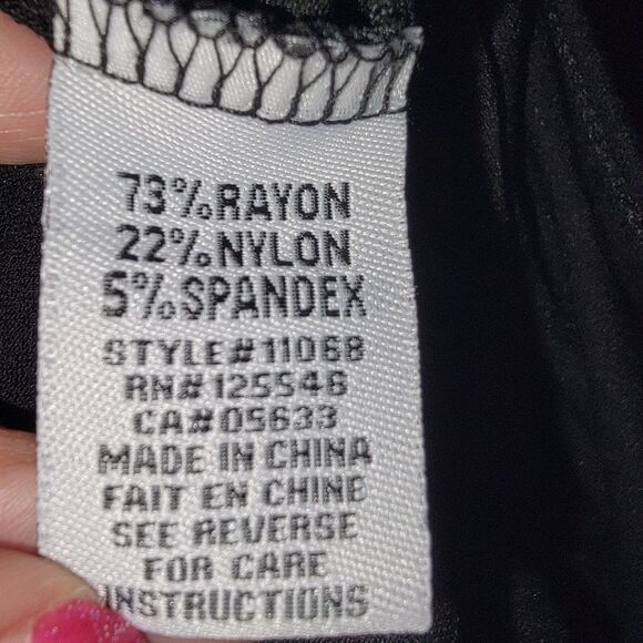 Habitat black pull on stretch ankle pants size Medium - Picture 5 of 5